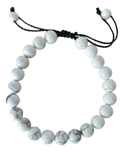 Howlite Bead Bracelet