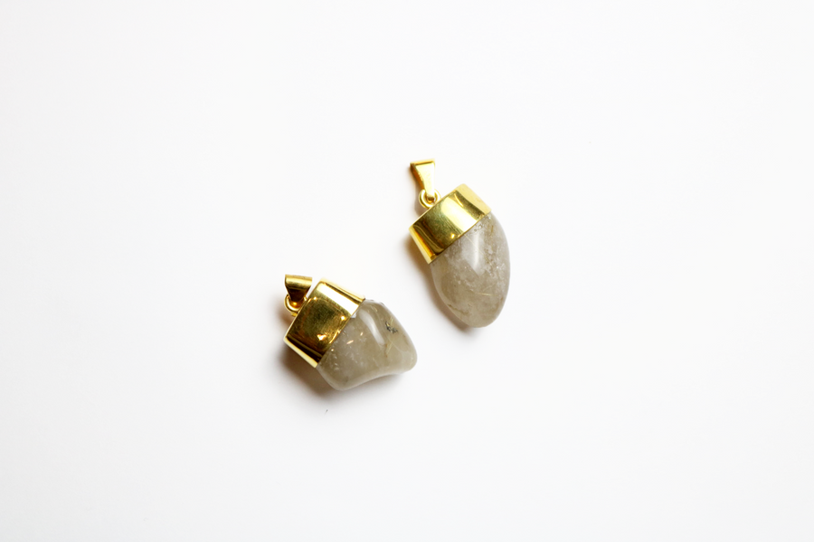 Rounded Gold Rutilated Quartz