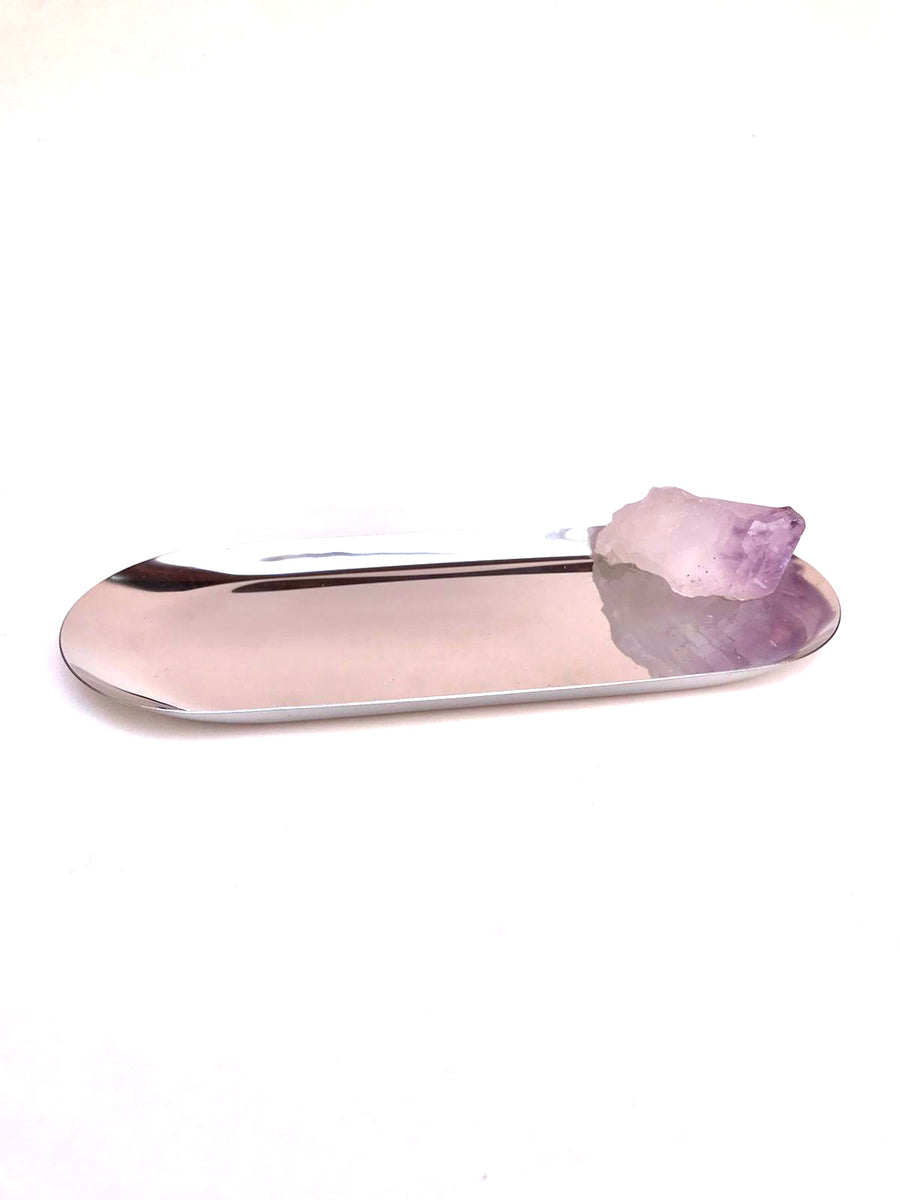 Silver Amethyst Tray